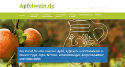 Desktop Screenshot of apfelwein.de